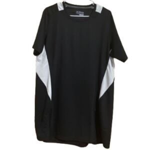 Mizuno WOMEN’s BLACK & WHITE CREW NECK JERSEY/PERFORMANCE SHIRT Sz-XXL
